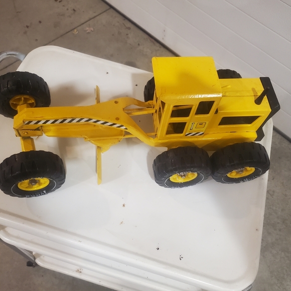 Vintage 70's TONKA MR-970 Road Grader Metal Yellow Construction Toy Vehicle 18” - Picture 2 of 12